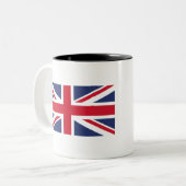 Tasse 2 Couleurs Drapeau du Royaume-Uni (Devant gauche)