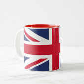 Tasse 2 Couleurs Drapeau du Royaume-Uni (Devant gauche)