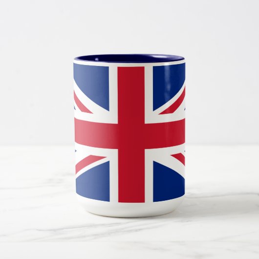 Tasse 2 Couleurs Drapeau du Royaume-Uni (Centre)
