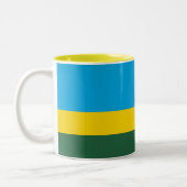 Tasse 2 Couleurs Drapeau du Rwanda (Gauche)