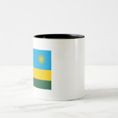 Tasse 2 Couleurs Drapeau du Rwanda (Centre)
