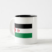 Tasse 2 Couleurs Drapeau du Sahara occidental (Devant gauche)