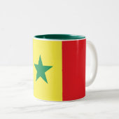 Tasse 2 Couleurs Drapeau du Sénégal (Devant droit)