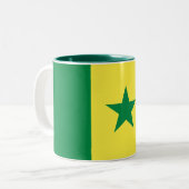Tasse 2 Couleurs Drapeau du Sénégal (Devant gauche)