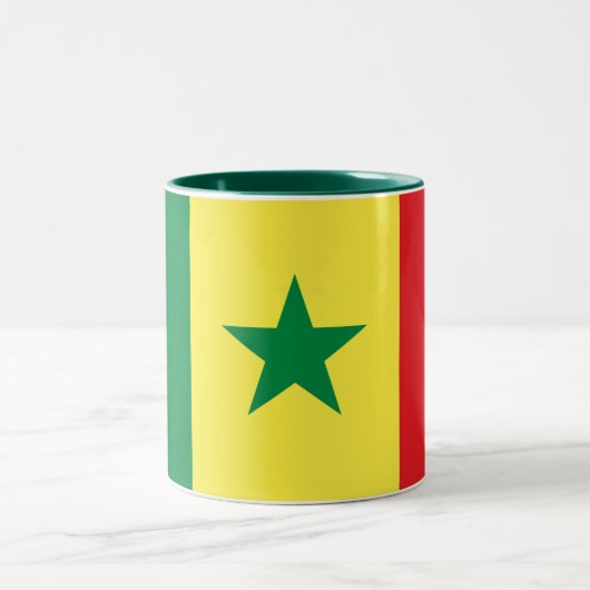 Tasse 2 Couleurs Drapeau du Sénégal (Centre)