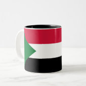 Tasse 2 Couleurs Drapeau du Soudan (Devant gauche)