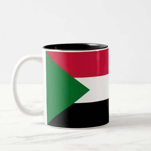 Tasse 2 Couleurs Drapeau du Soudan (Gauche)