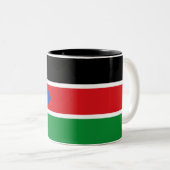 Tasse 2 Couleurs Drapeau du Soudan du Sud (Afrique) (Devant droit)