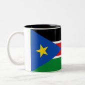 Tasse 2 Couleurs Drapeau du Soudan du Sud (Afrique) (Gauche)