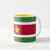 Tasse 2 Couleurs Drapeau du Suriname (Devant droit)