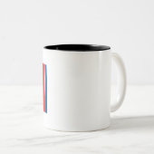 Tasse 2 Couleurs Drapeau du Tennessee (Devant droit)