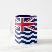 Tasse 2 Couleurs Drapeau du Territoire britannique de l'océan Indie (Devant gauche)