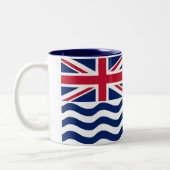 Tasse 2 Couleurs Drapeau du Territoire britannique de l'océan Indie (Gauche)