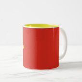Tasse 2 Couleurs Drapeau du Timor oriental (Devant droit)