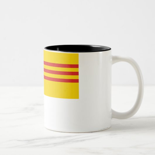 Tasse 2 Couleurs Drapeau du Vietnam du Sud (Droit)