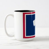 Tasse 2 Couleurs Drapeau du Wyoming (Gauche)