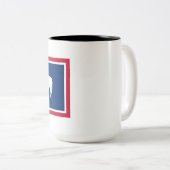 Tasse 2 Couleurs Drapeau du Wyoming (Devant droit)