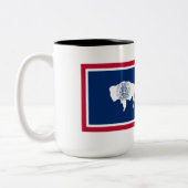 Tasse 2 Couleurs Drapeau du Wyoming (Gauche)