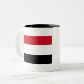 Tasse 2 Couleurs Drapeau du Yémen (Devant gauche)