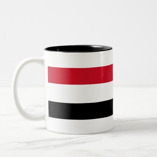Tasse 2 Couleurs Drapeau du Yémen (Gauche)