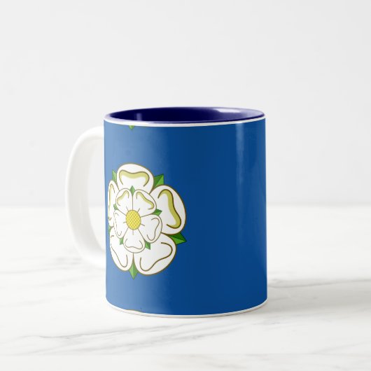 Tasse 2 Couleurs Drapeau du Yorkshire (Devant gauche)