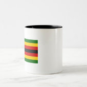 Tasse 2 Couleurs Drapeau du Zimbabwe (Centre)