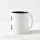Tasse 2 Couleurs Drapeau égyptien (Devant droit)