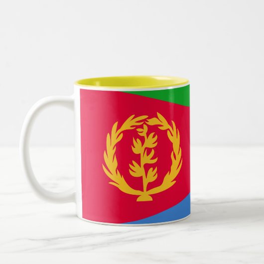 Tasse 2 Couleurs Drapeau Érythrée (Gauche)