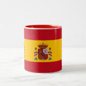 Tasse 2 Couleurs Drapeau Espagne (Centre)