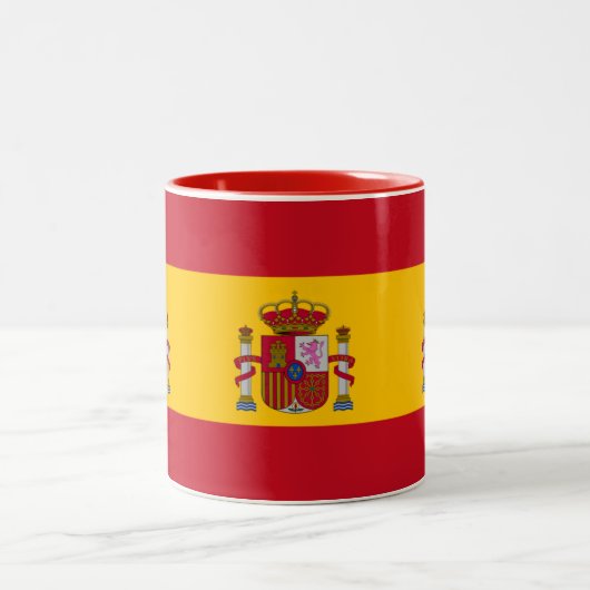 Tasse 2 Couleurs Drapeau Espagne (Centre)