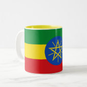 Tasse 2 Couleurs Drapeau Éthiopie (Devant gauche)