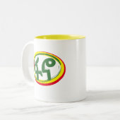 Tasse 2 Couleurs Drapeau Fano Amhara d'Éthiopie (Devant gauche)