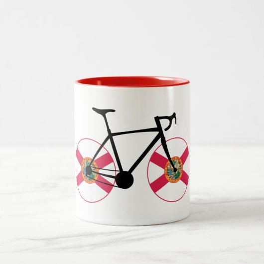 Tasse 2 Couleurs Drapeau Floride Cyclisme (Centre)