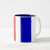Tasse 2 Couleurs Drapeau français (Devant droit)