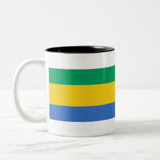 Tasse 2 Couleurs Drapeau Gabon