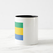 Tasse 2 Couleurs Drapeau Gabon (Centre)