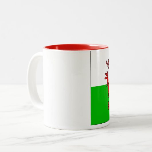 Tasse 2 Couleurs Drapeau gallois (Devant gauche)