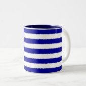 Tasse 2 Couleurs Drapeau grec (Devant droit)