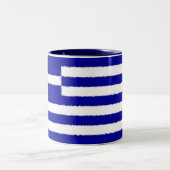 Tasse 2 Couleurs Drapeau grec (Centre)