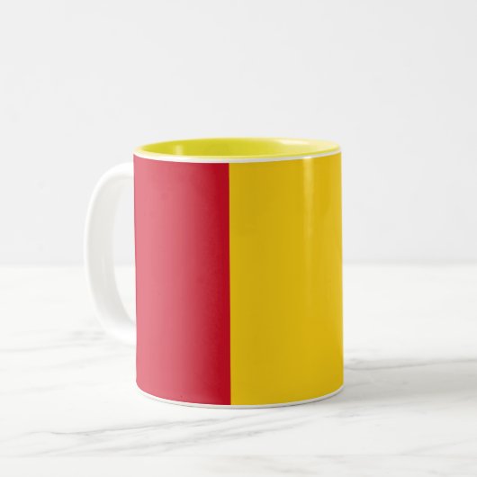 Tasse 2 Couleurs Drapeau Guinée (Devant gauche)