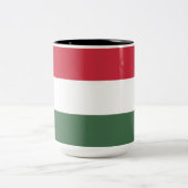 Tasse 2 Couleurs Drapeau hongrois (Centre)