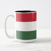 Tasse 2 Couleurs Drapeau hongrois (Gauche)