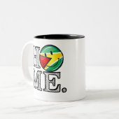 Tasse 2 Couleurs Drapeau Housewarmer de la Guyane (Devant gauche)