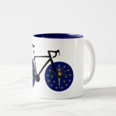 Tasse 2 Couleurs Drapeau Indiana à vélo (Devant droit)