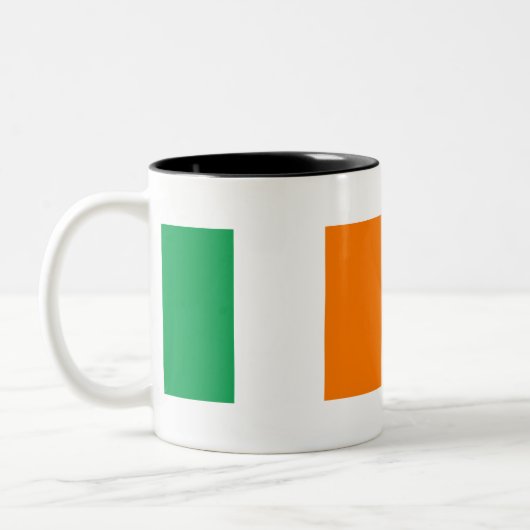 Tasse 2 Couleurs Drapeau irlandais (Gauche)