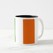 Tasse 2 Couleurs Drapeau irlandais (Devant droit)