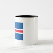 Tasse 2 Couleurs Drapeau Islande (Centre)