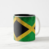 Tasse 2 Couleurs Drapeau jamaïcain (Devant droit)