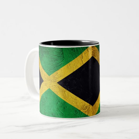 Tasse 2 Couleurs Drapeau jamaïcain (Devant gauche)