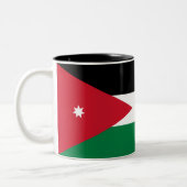 Tasse 2 Couleurs Drapeau Jordanie (Gauche)
